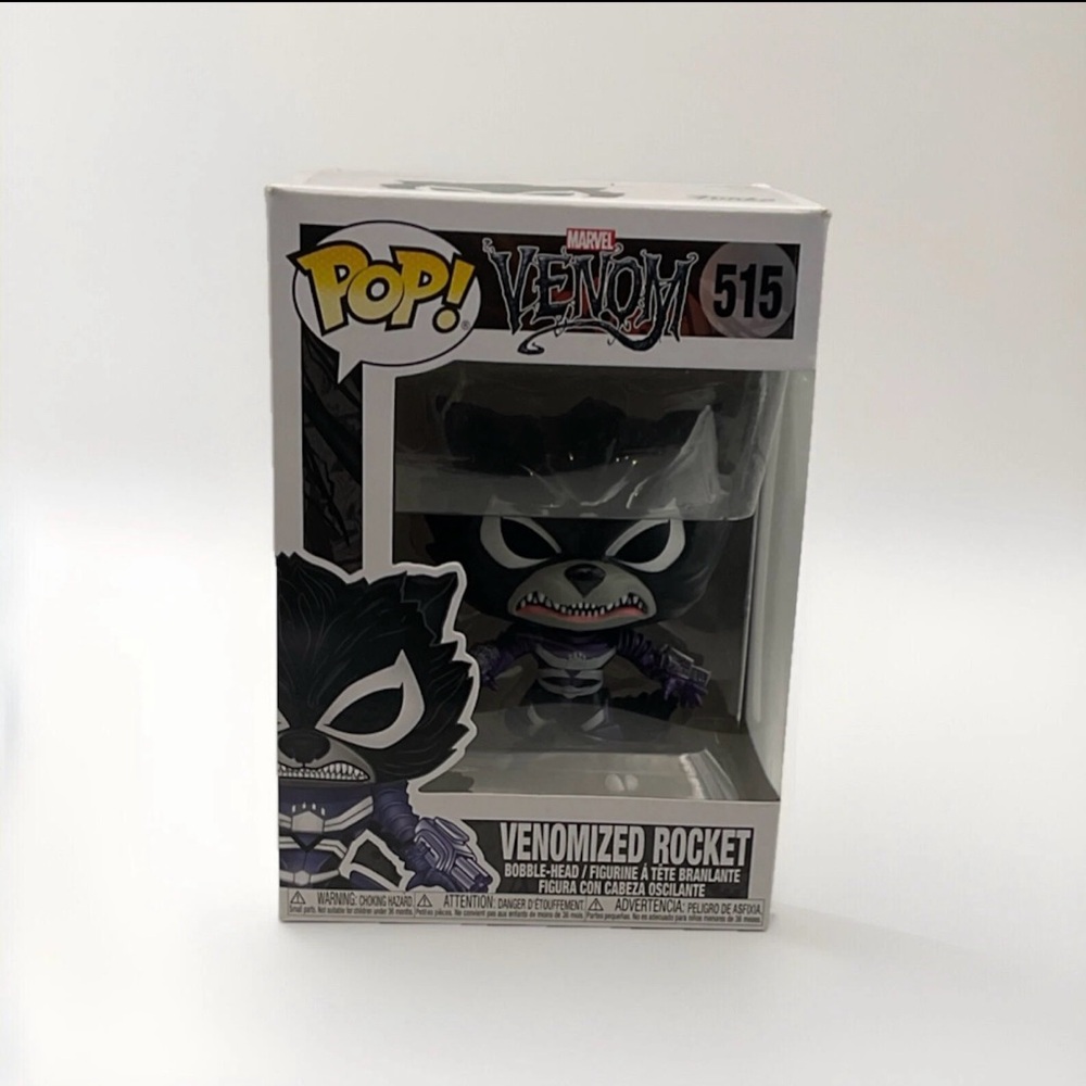 Funko Venomized Rocket Figure with Black and Purple Accents